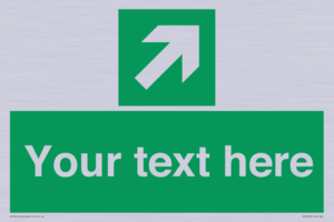 Custom Arrow Top Right Sign